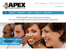 Tablet Screenshot of apexgaskets.com